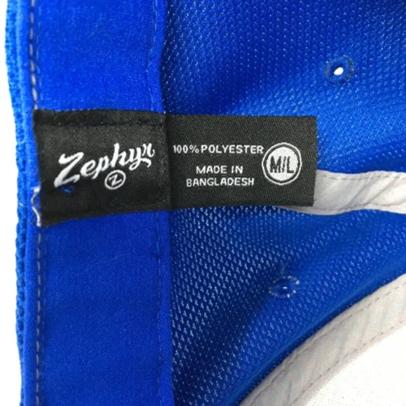 Los Angeles Dodgers Baseball Cap MLB Blue Gray Zephyr Fitted Size M/L Hat - Picture 8 of 8